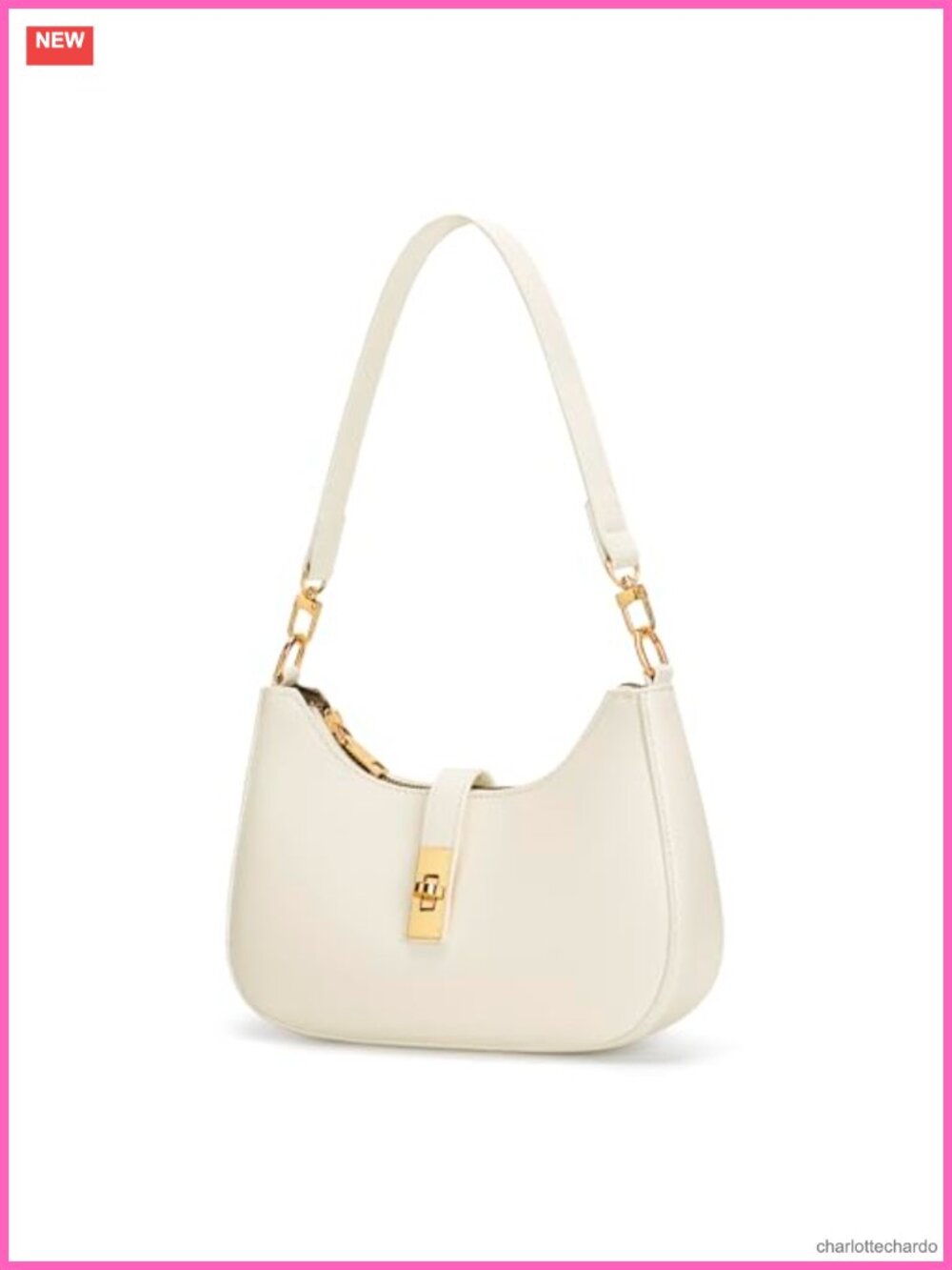 Vegan Leather Hobo Shoulder Bag Crossbody Purse with Zipper Detachable Chain